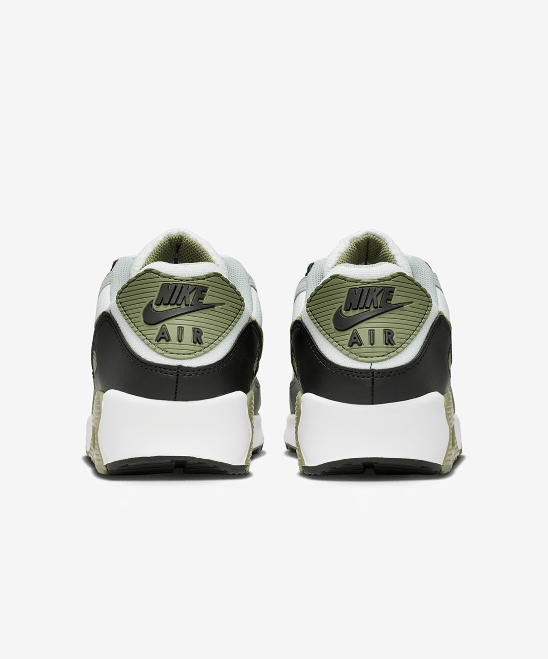 NIKE | AIR MAX 90 { SUMMIT WHITE/SILVER SAGE - LIGHT PUMICE