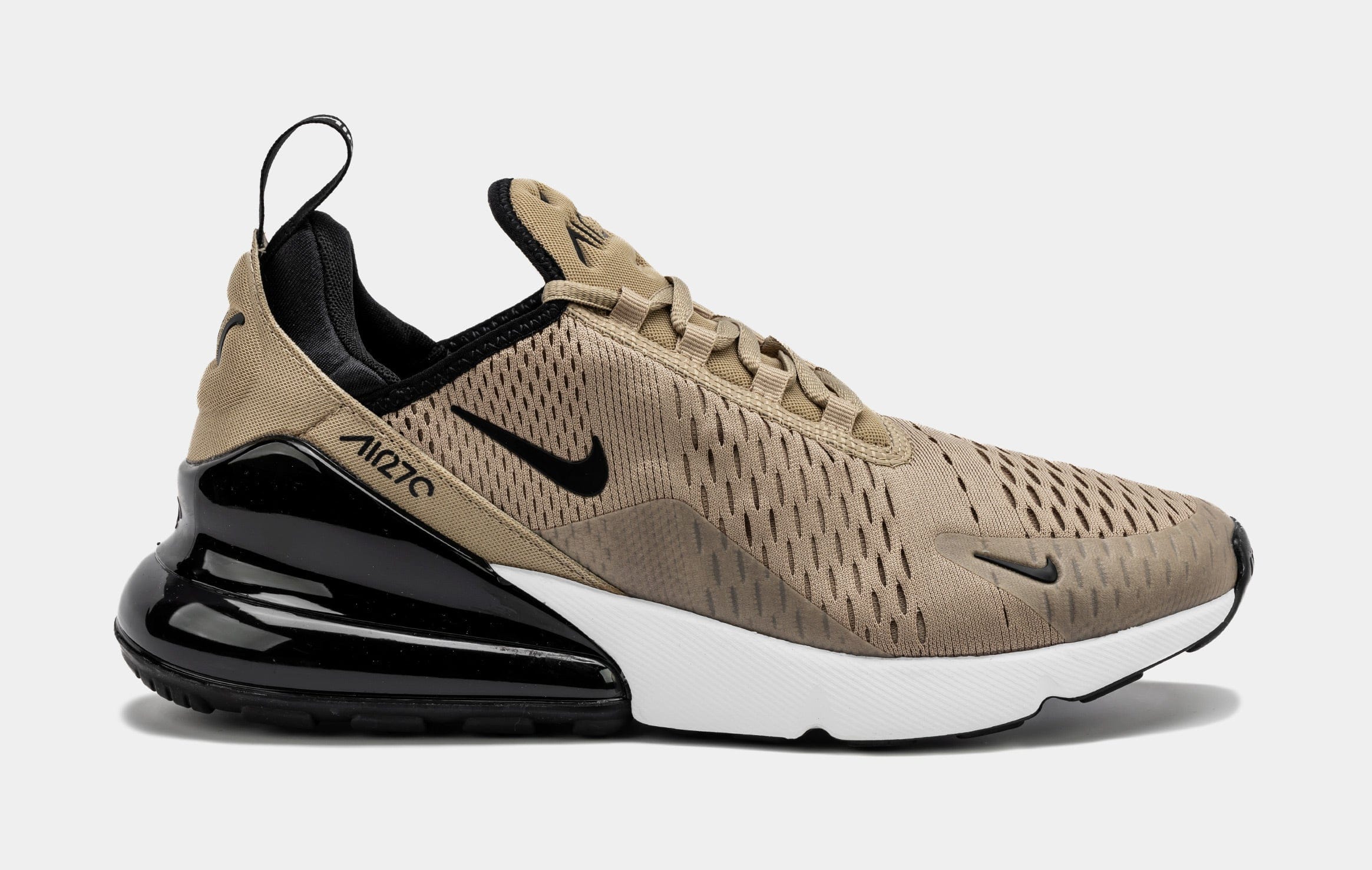 Nike Air Max 270 Mens Running Shoes (White/Brown)
