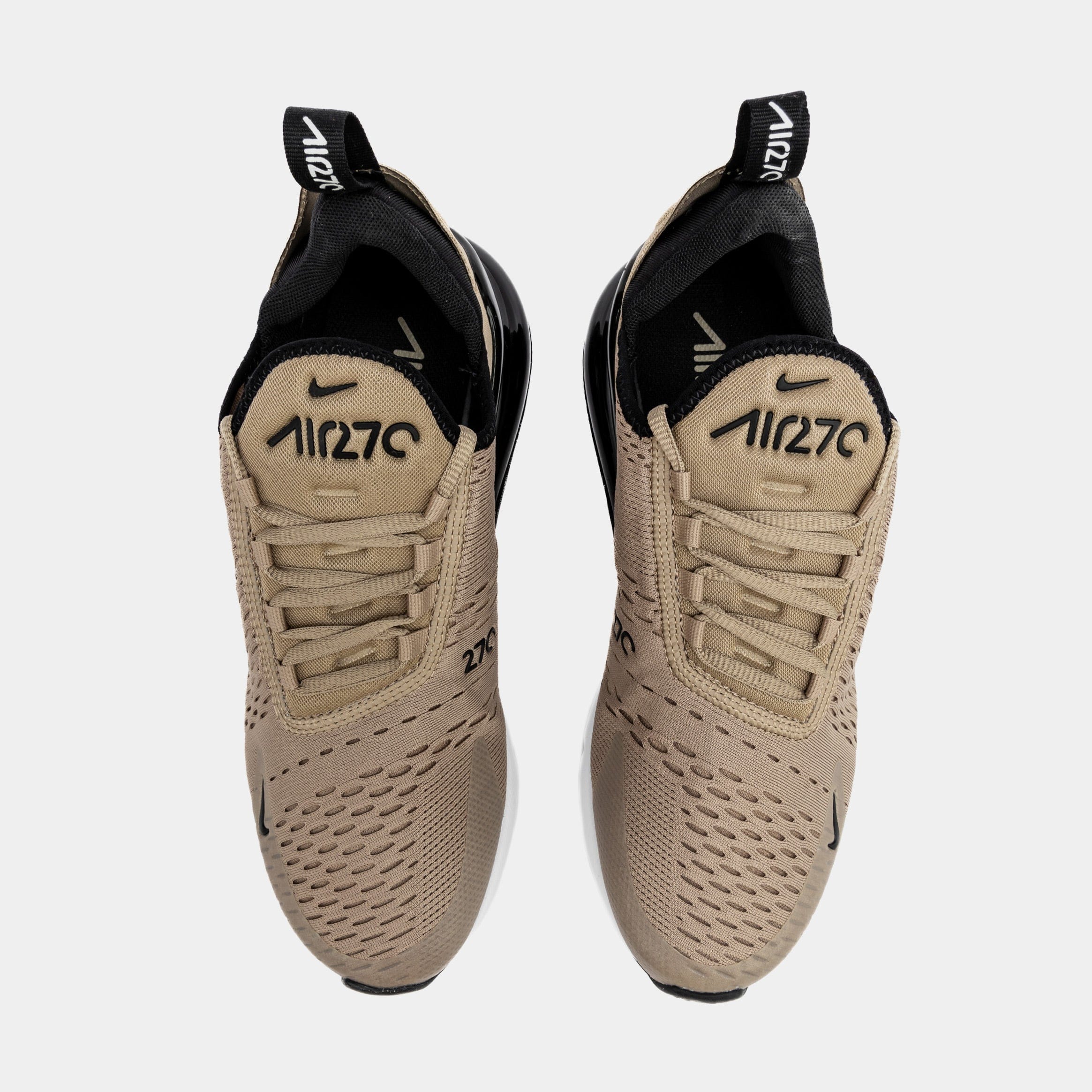 Nike Air Max 270 Mens Running Shoes (White/Brown)