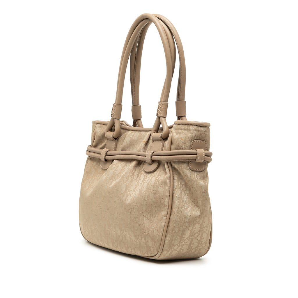 Dior Diorissimo Trotter Canvas Bow Tote