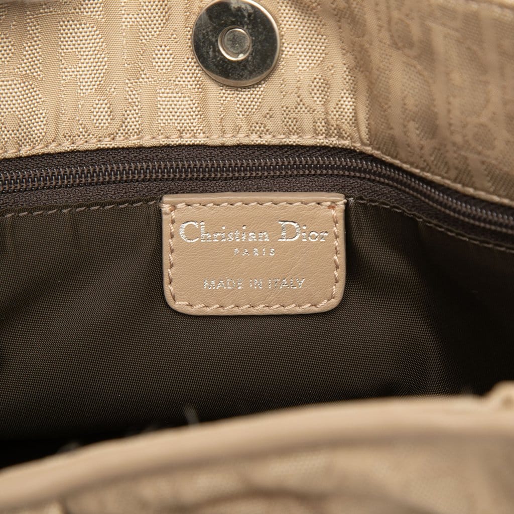Dior Diorissimo Trotter Canvas Bow Tote