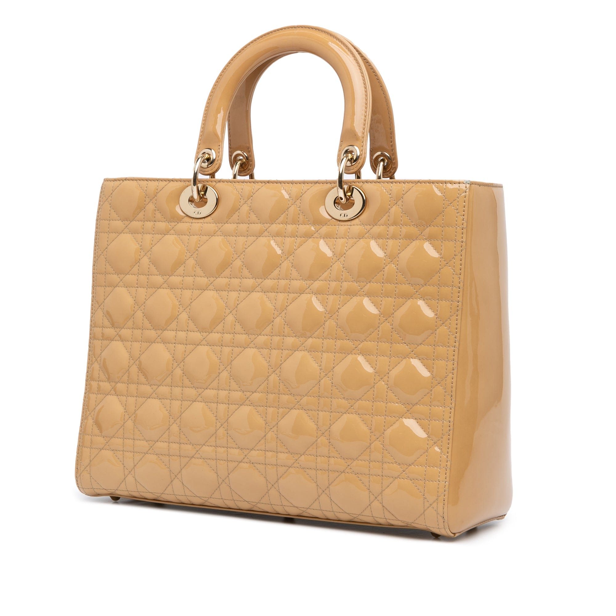 Dior Large Patent Cannage Lady Dior