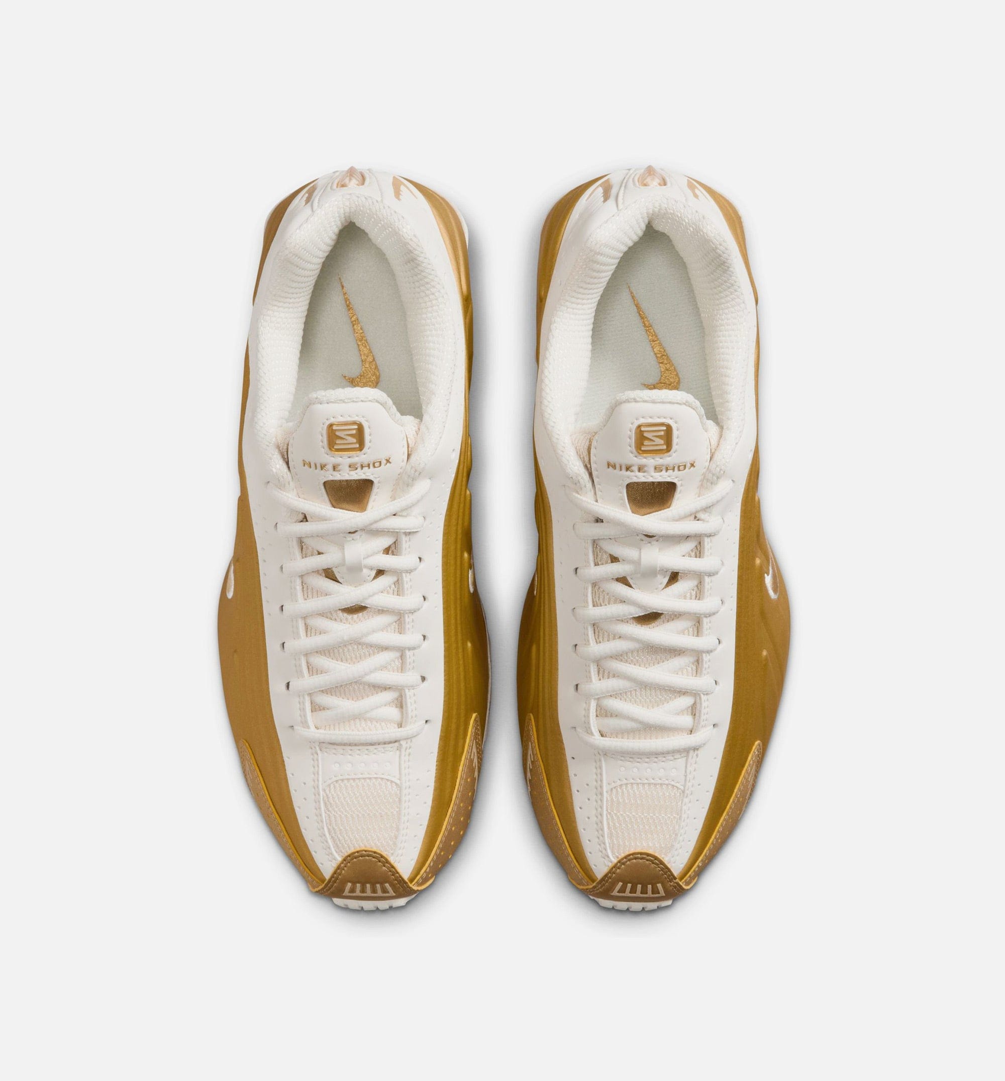 Nike Shox R4 Womens Running Shoe - Soft Pearl/Metallic Gold