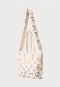 Valentino Samba Re Print Handbag Ecru/Bluette