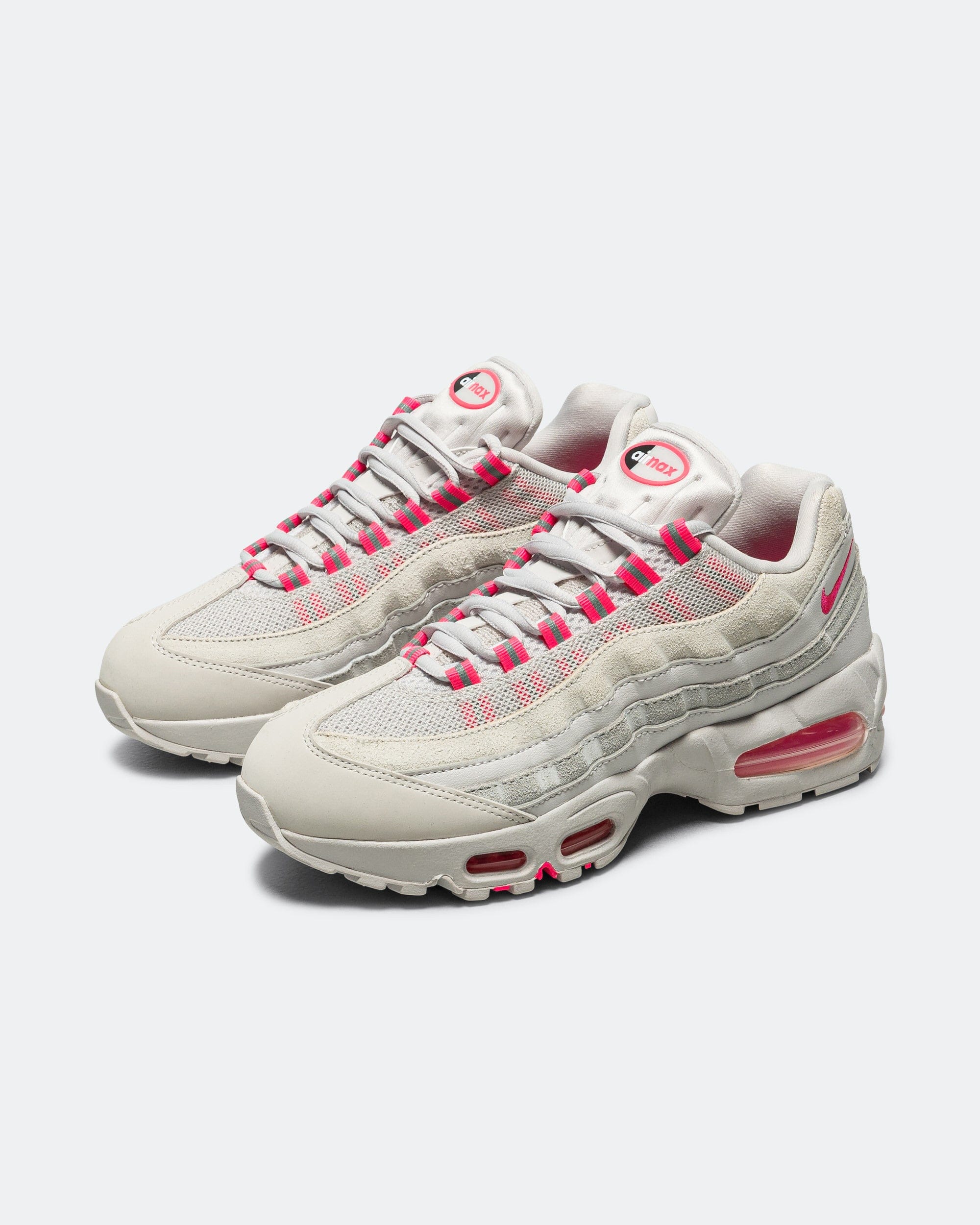 Nike Womens Air Max 95 Big Bubble - Vast Grey/Hyper Pink - Pure Platinum