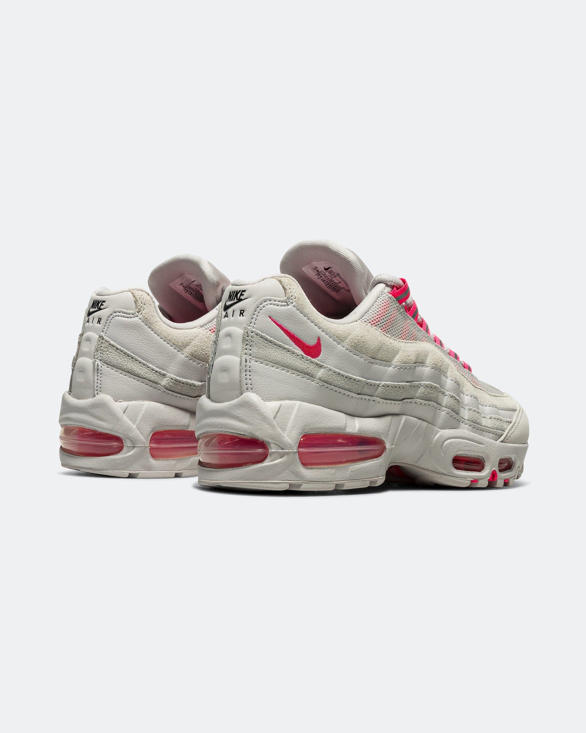 Nike Womens Air Max 95 Big Bubble - Vast Grey/Hyper Pink - Pure Platinum