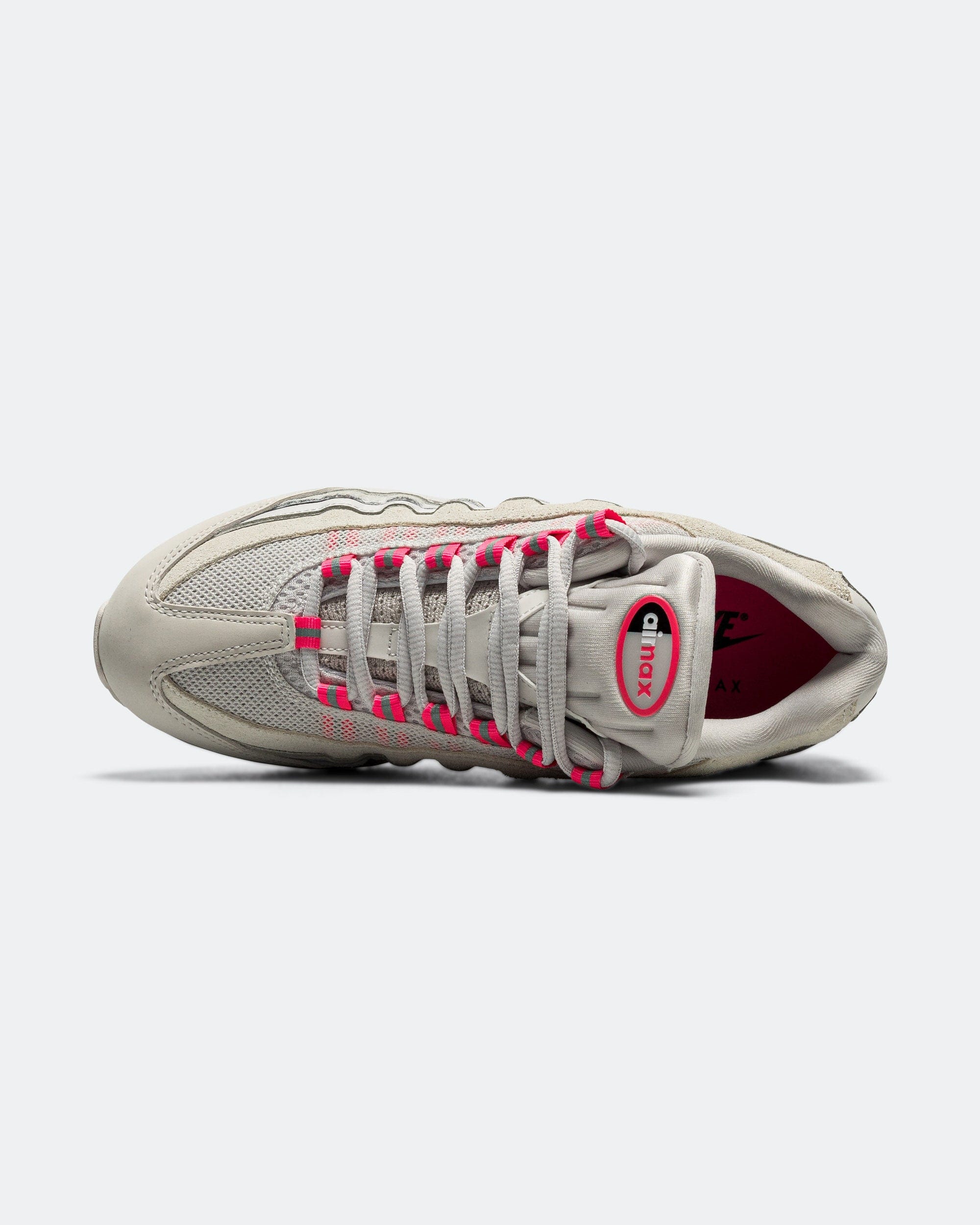 Nike Womens Air Max 95 Big Bubble - Vast Grey/Hyper Pink - Pure Platinum