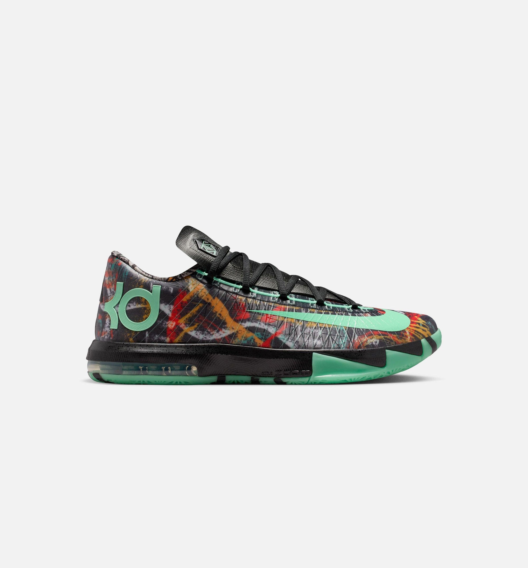 Nike KD 6 All Star Illusion Mens Basketball Shoe - Multicolor/Green Glow/Black