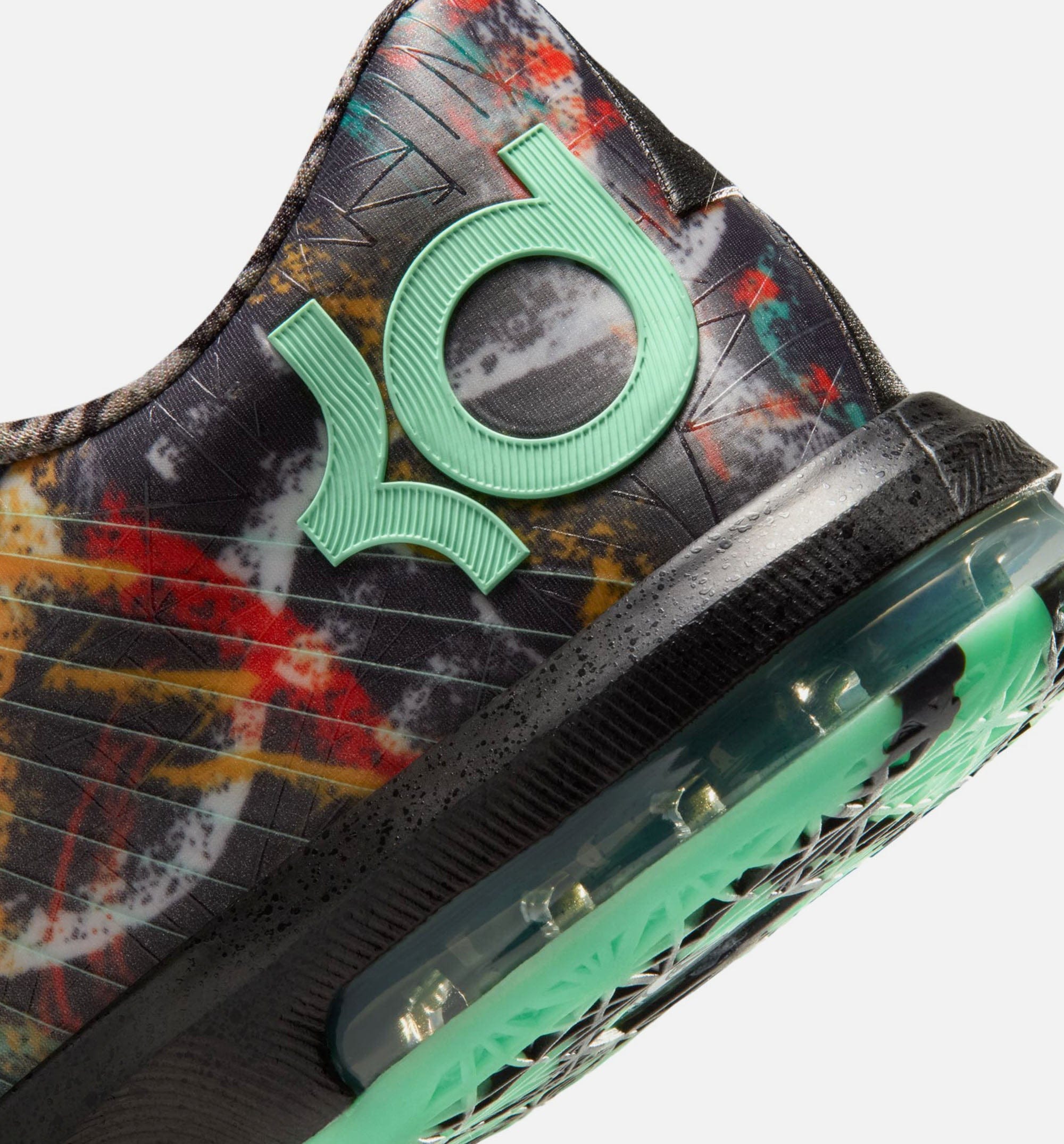Nike KD 6 All Star Illusion Mens Basketball Shoe - Multicolor/Green Glow/Black