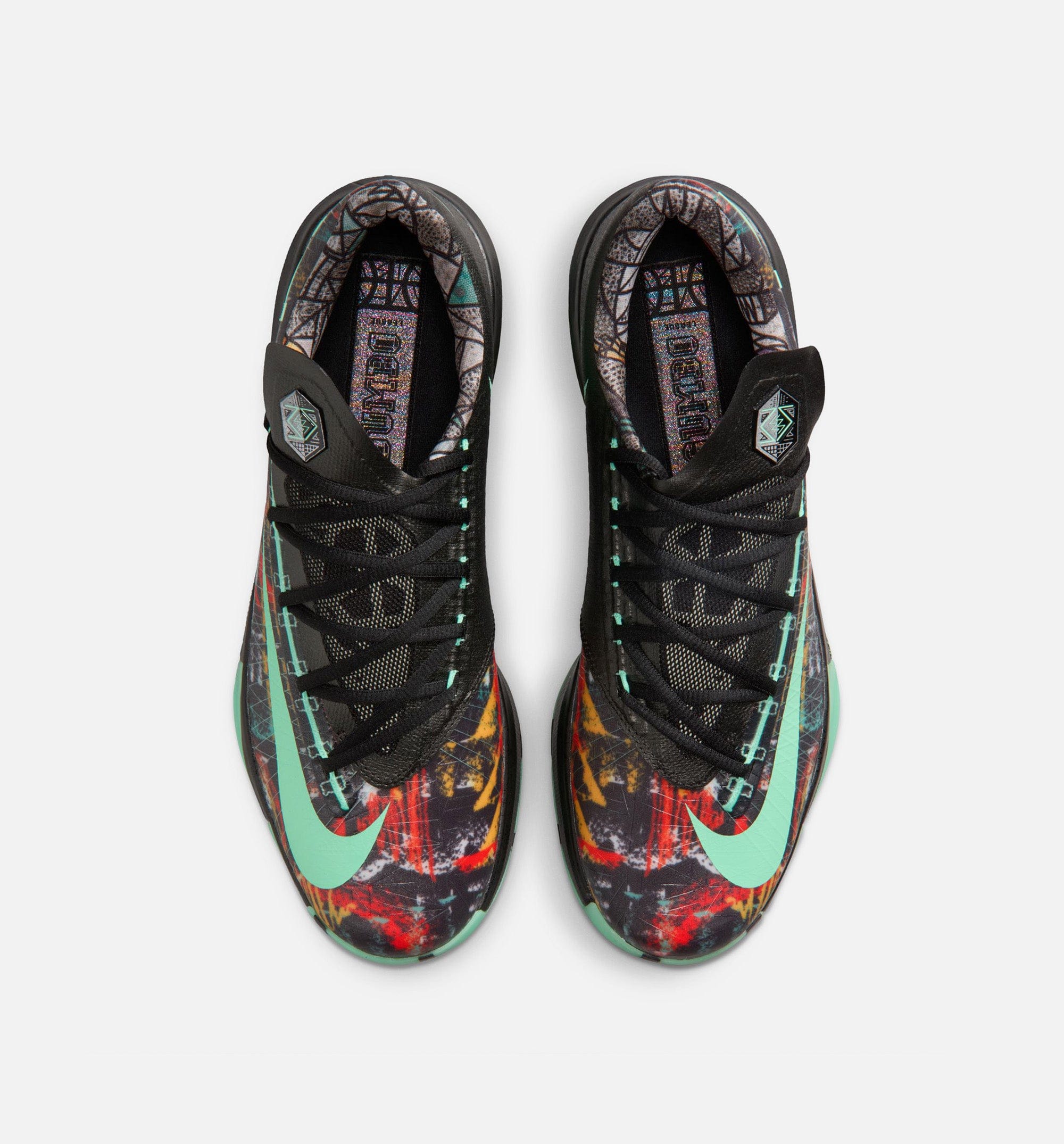 Nike KD 6 All Star Illusion Mens Basketball Shoe - Multicolor/Green Glow/Black