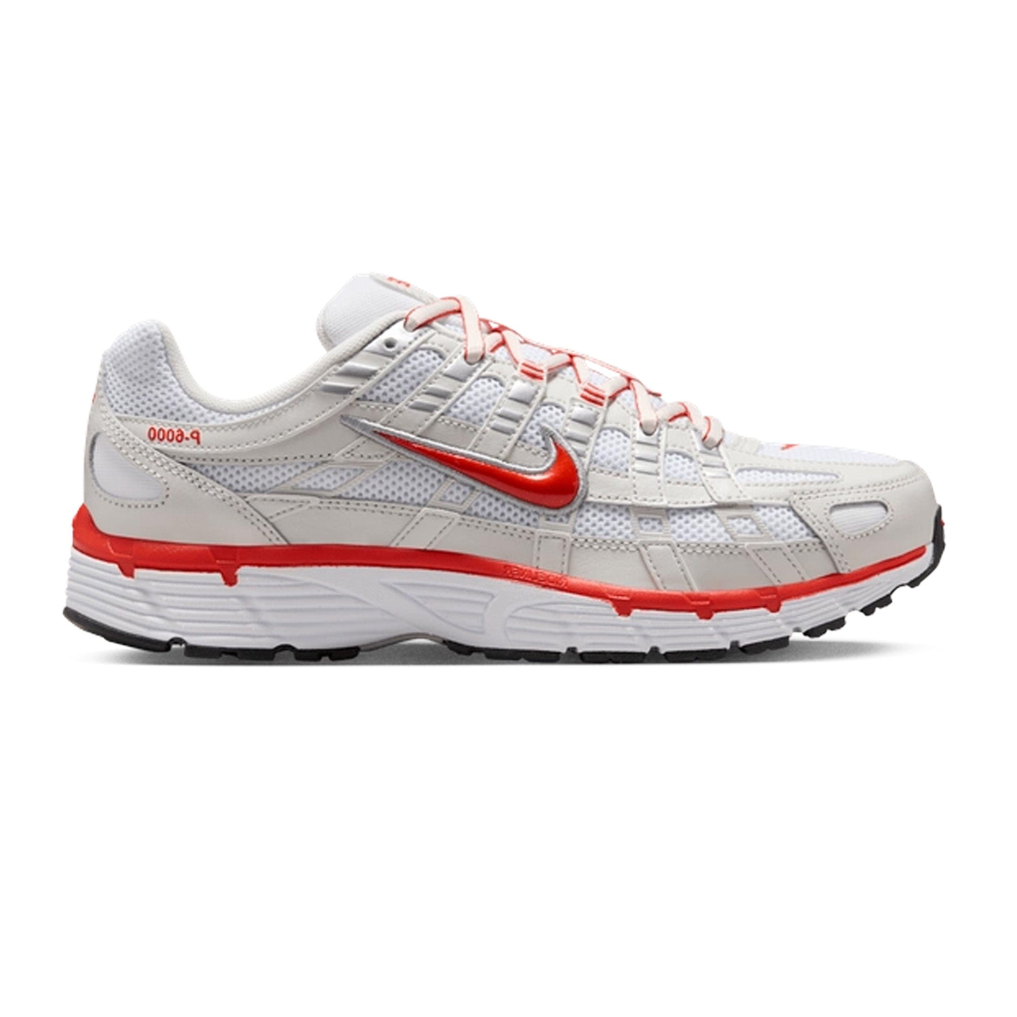 Nike P - 6000 White Platinum Tint Black Picante Red Women's (2025)