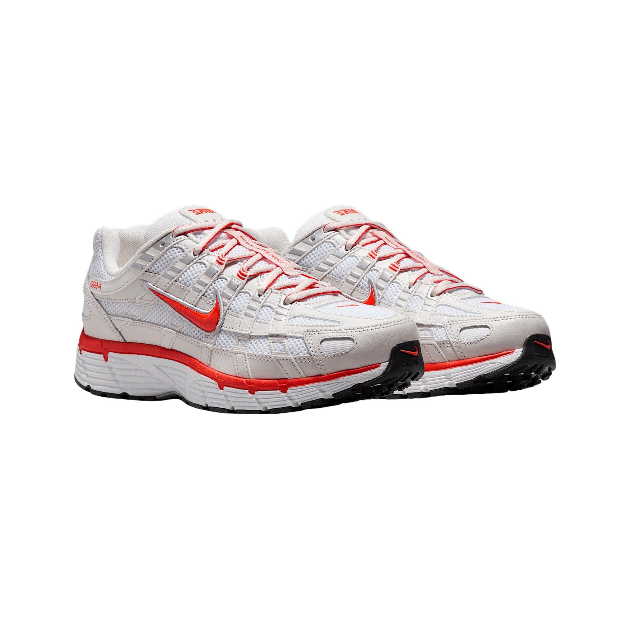 Nike P - 6000 White Platinum Tint Black Picante Red Women's (2025)