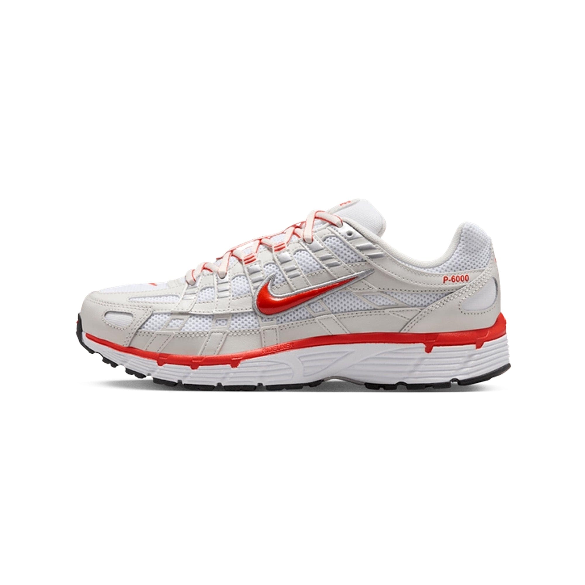 Nike P - 6000 White Platinum Tint Black Picante Red Women's (2025)