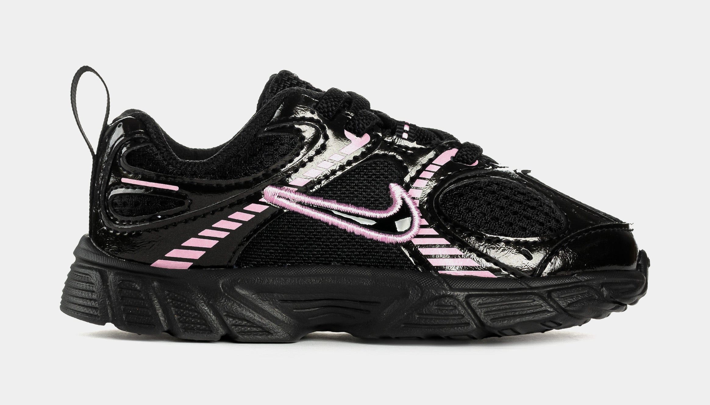 Nike V5 RNR Infant Toddler Running Shoes (Black/Pink Rise)