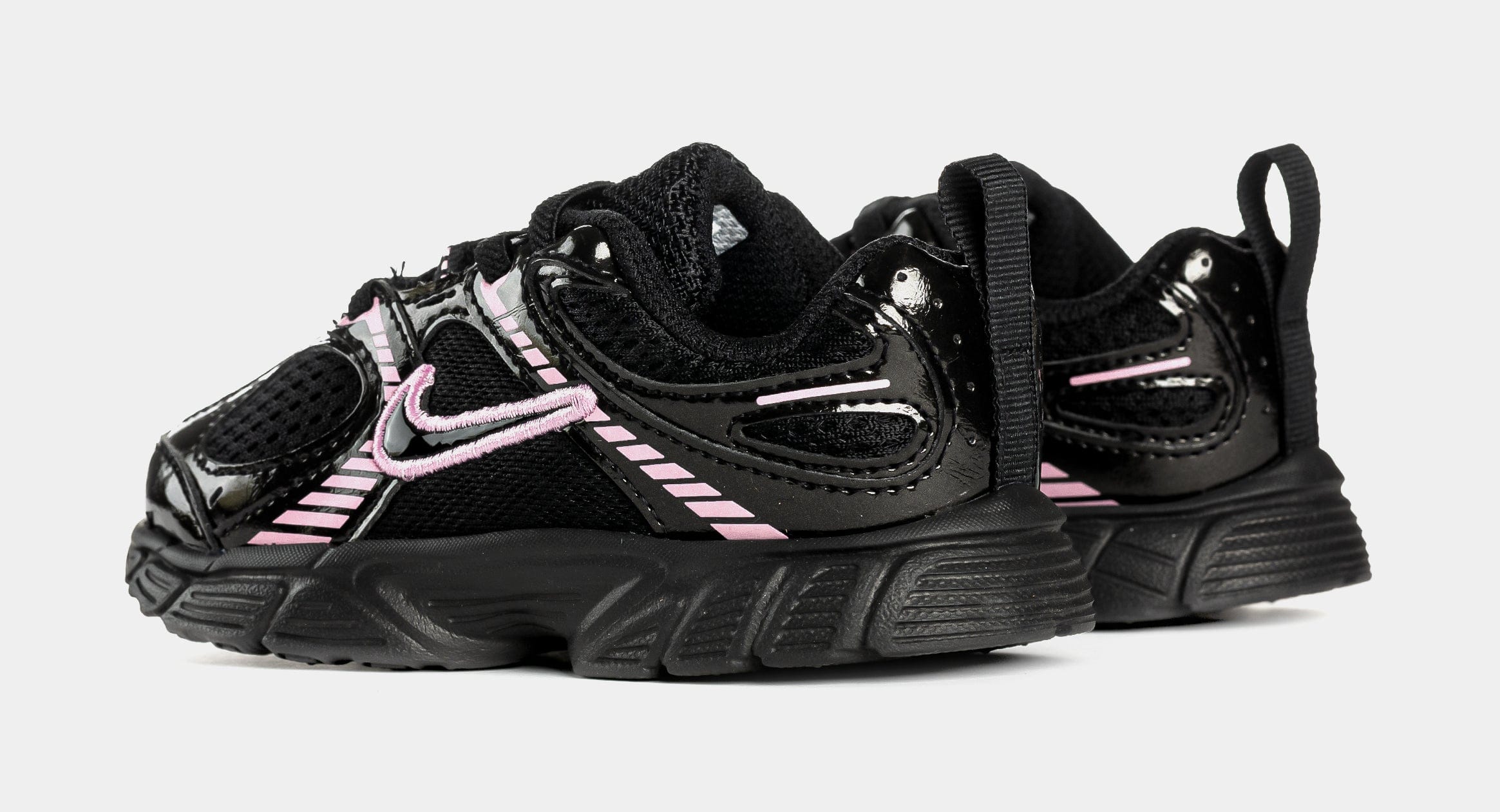 Nike V5 RNR Infant Toddler Running Shoes (Black/Pink Rise)
