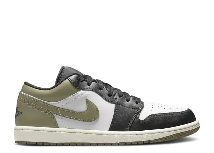 Nike JORDAN 1 LOW BLACK TOE MEDIUM OLIVE