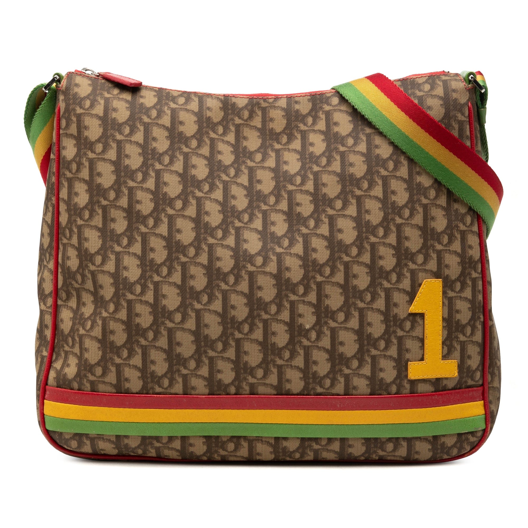 Diorissimo Trotter Coated Canvas Rasta Crossbody