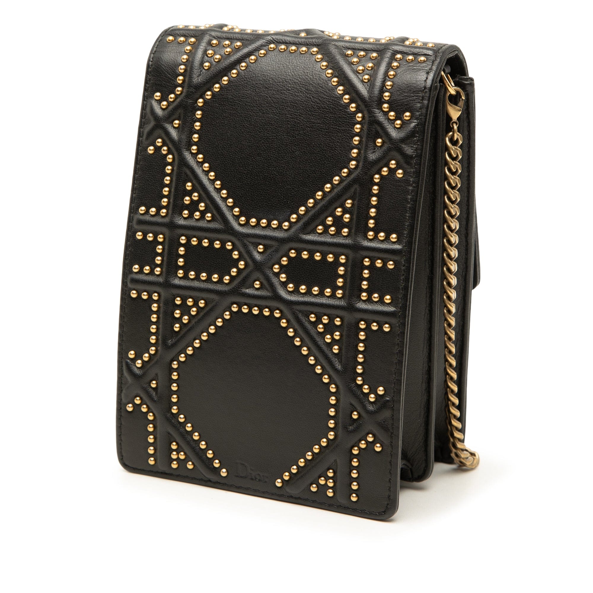 Dior Studded Leather Vertical Diorama Crossbody
