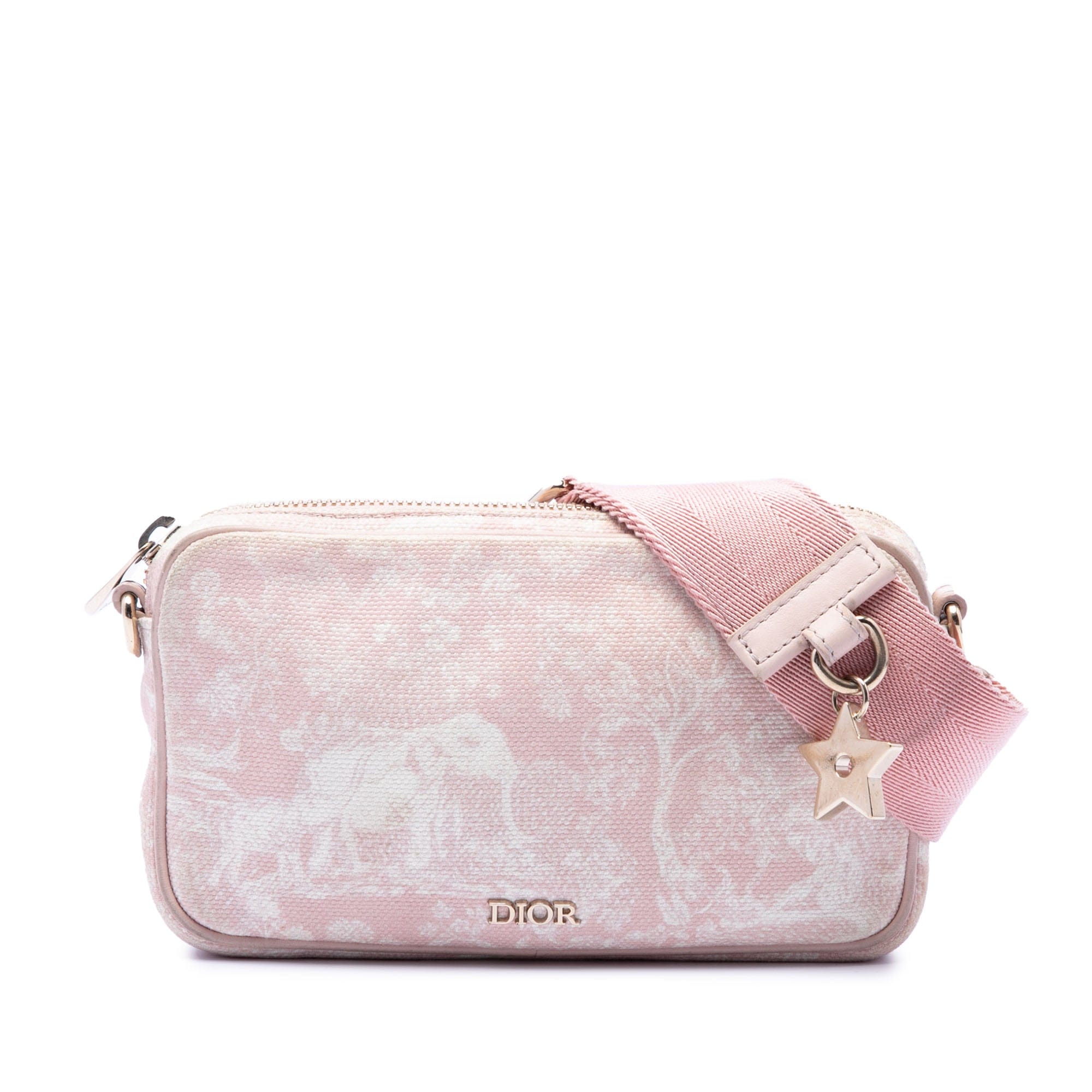 Dior Embroidered Canvas Toile de Jouy Crossbody