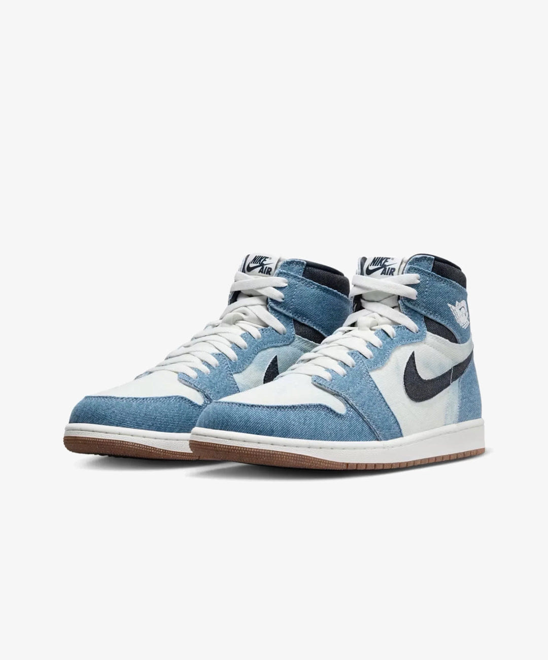 Air Jordan JORDAN | AIR JORDAN 1 HIGH OG DENIM { SUMMIT WHITE/OBSIDIAN SUMMIT WHITE/GUM MEDIUM BROWN