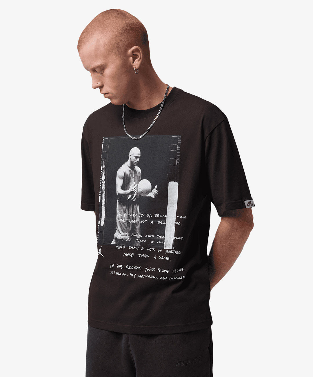 Air Jordan JORDAN | BROOKLYN SHORT SLEEVE T - SHIRT { SHADOW BROWN