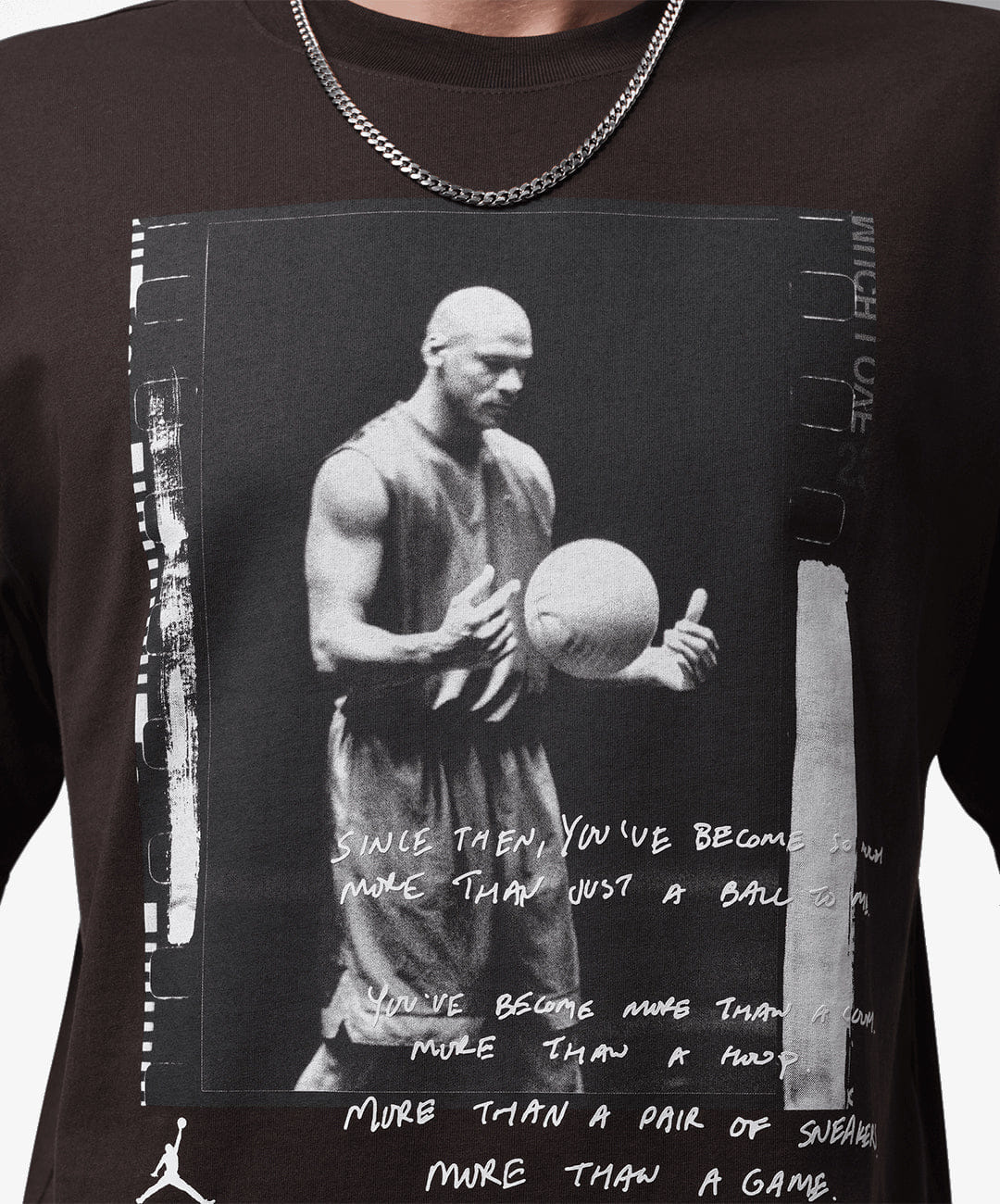 Air Jordan JORDAN | BROOKLYN SHORT SLEEVE T - SHIRT { SHADOW BROWN