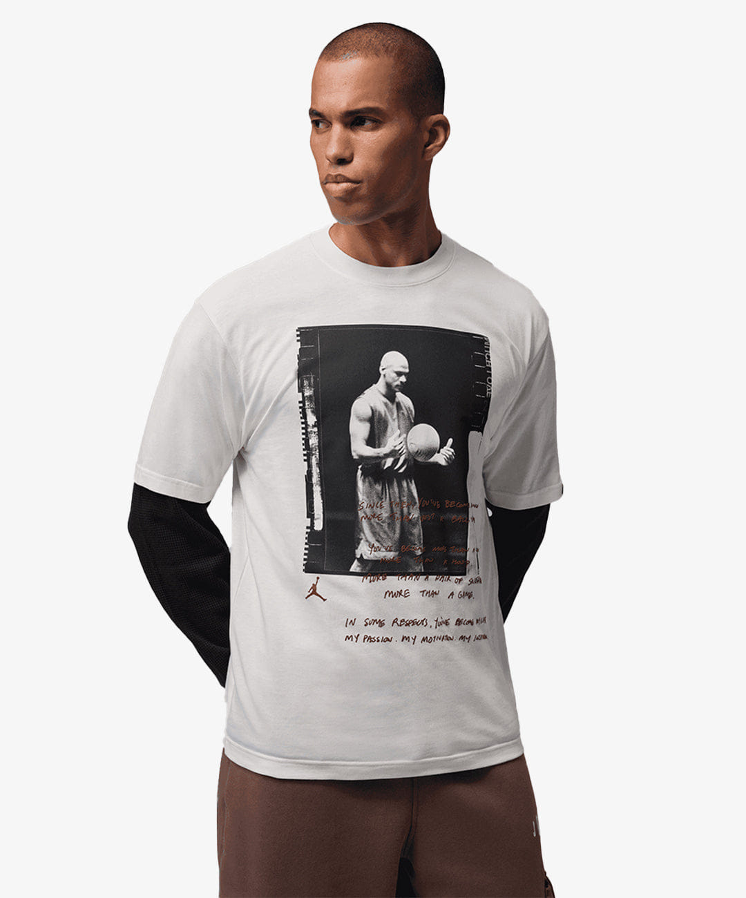 Air Jordan JORDAN | BROOKLYN SHORT SLEEVE T - SHIRT { SOFT PEARL