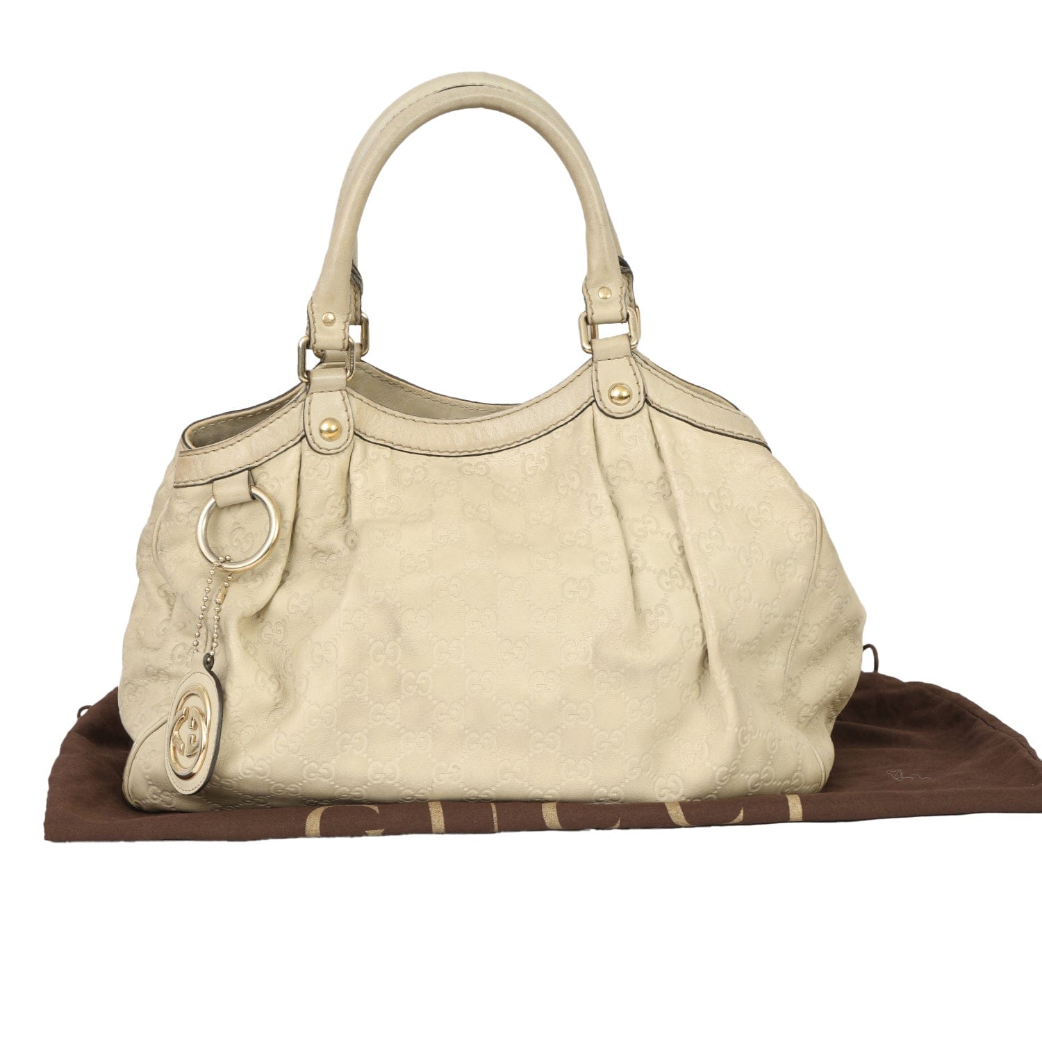 GUCCI GUCCISSIMA SUKEY LEATHER HANDBAG