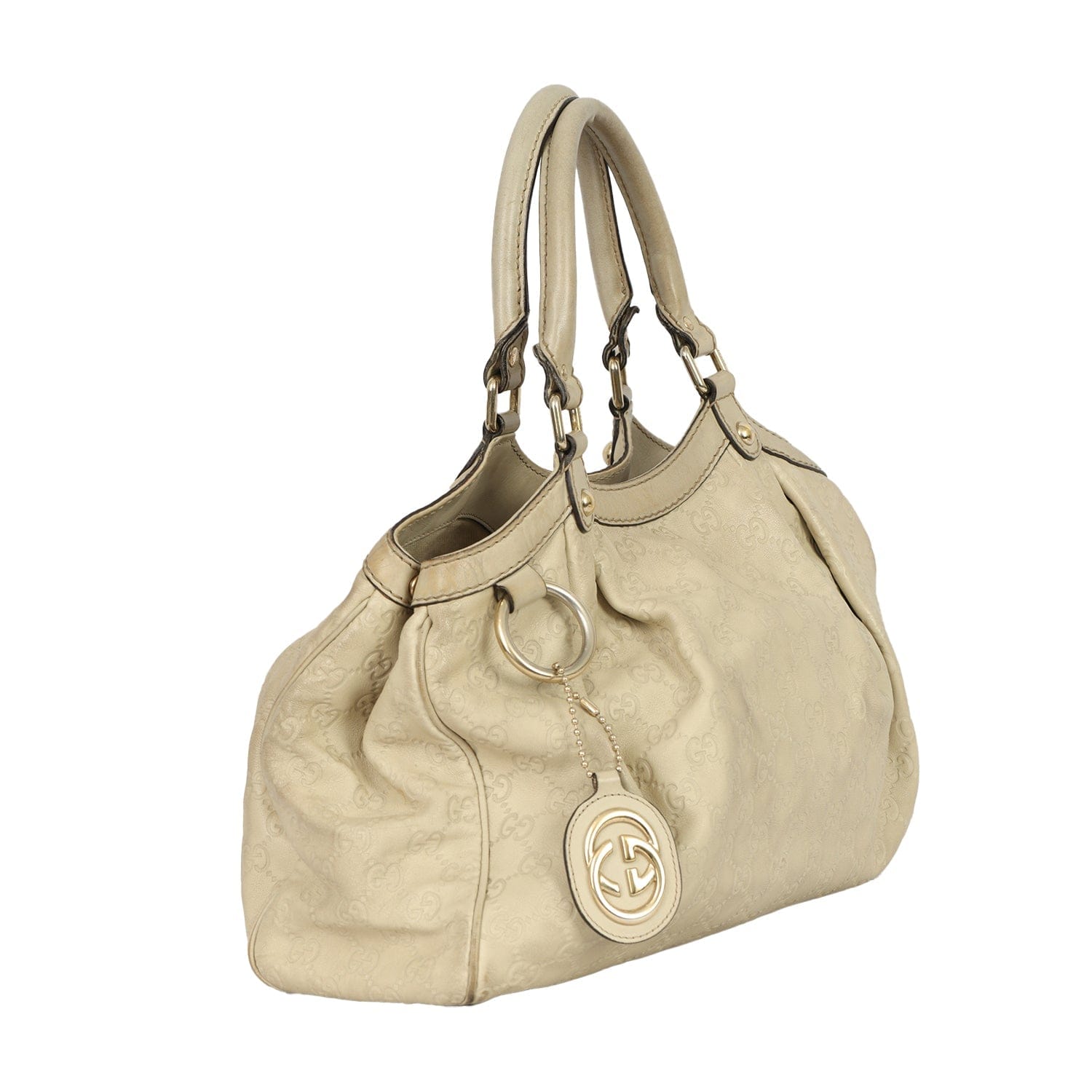 GUCCI GUCCISSIMA SUKEY LEATHER HANDBAG