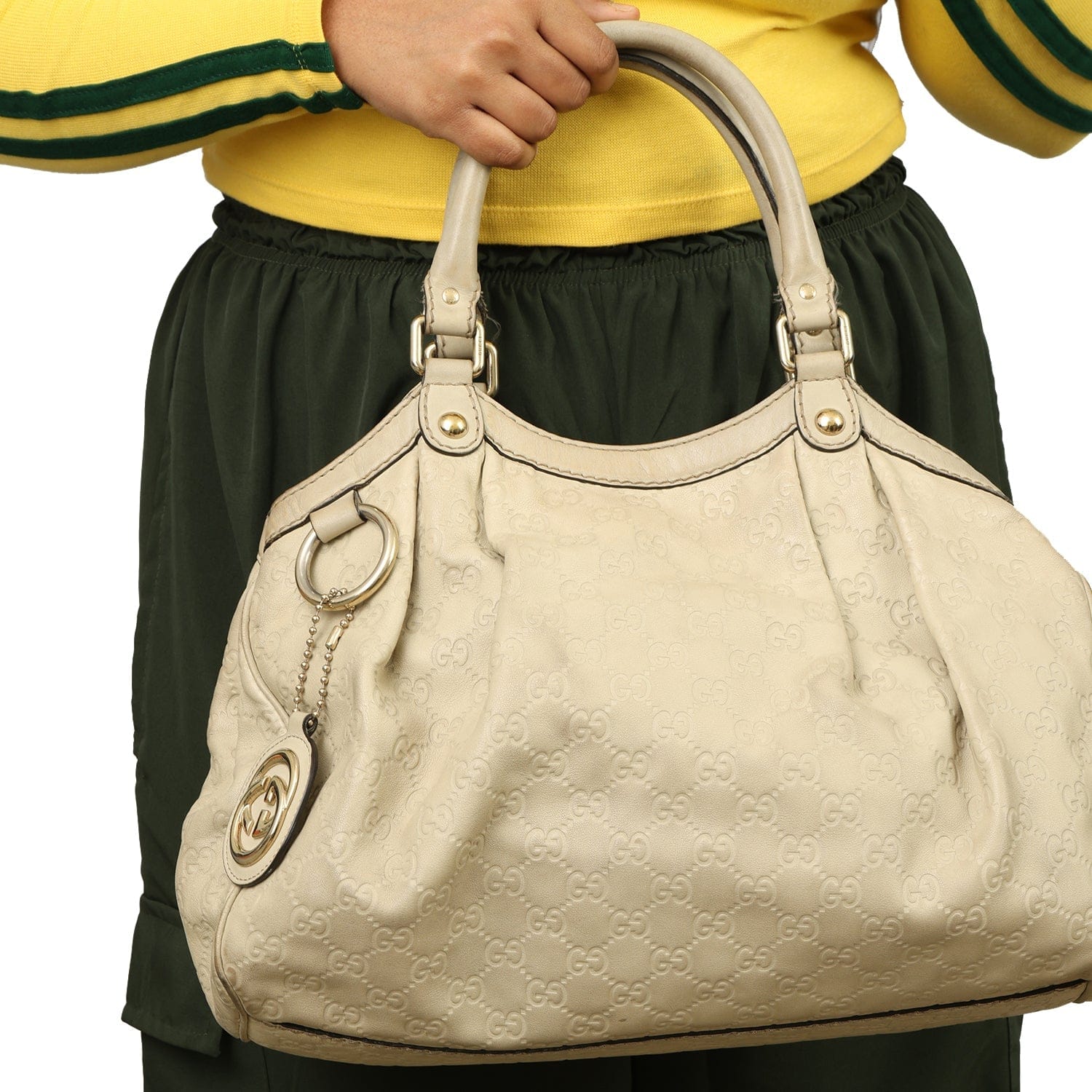 GUCCI GUCCISSIMA SUKEY LEATHER HANDBAG