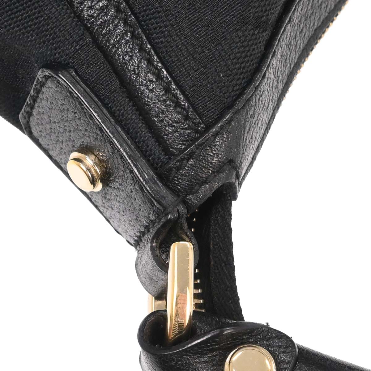 Gucci Black Canvas GG Handbag