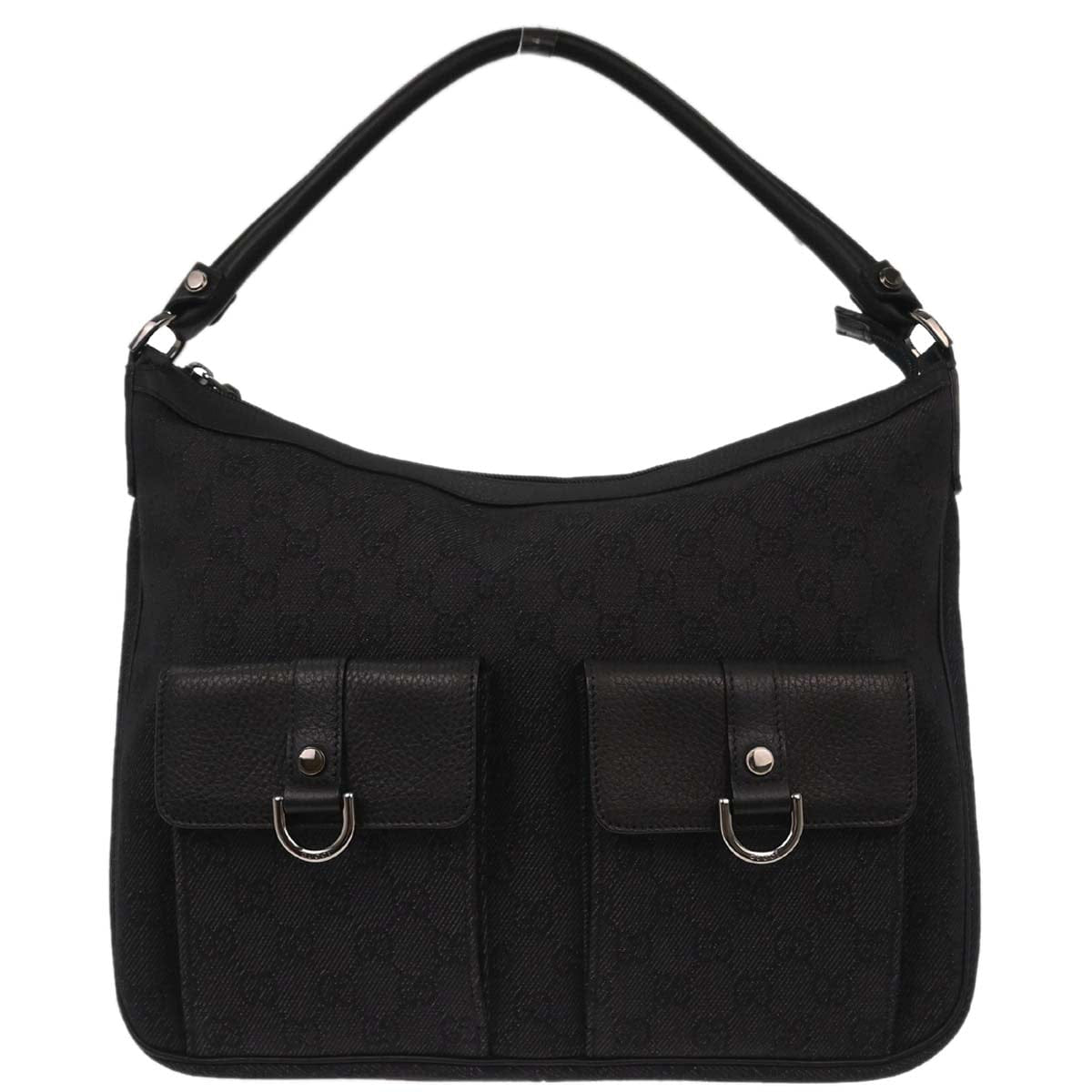 Gucci Dark Gray Black GG Handbag