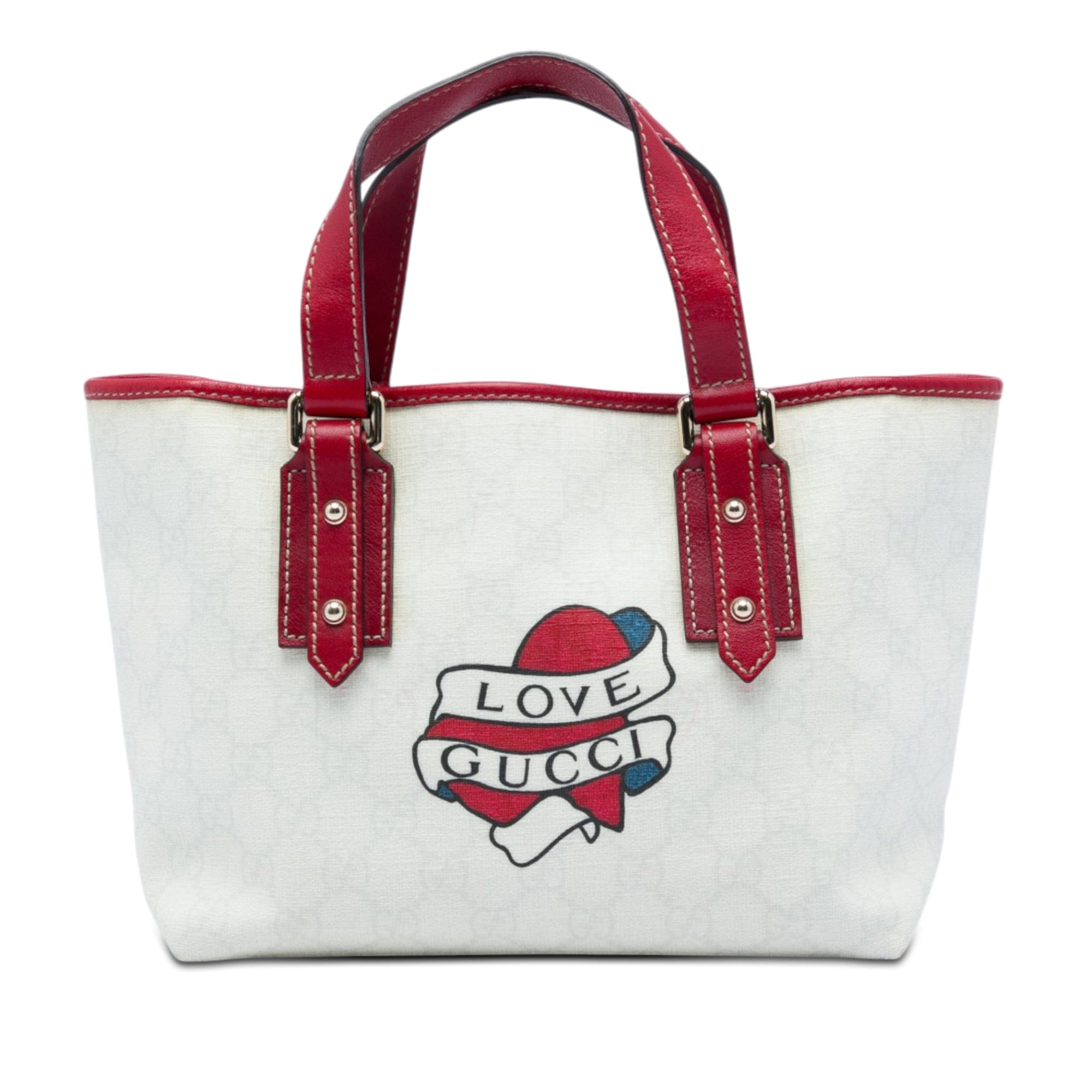 Gucci GG Supreme Heart Tattoo Handbag