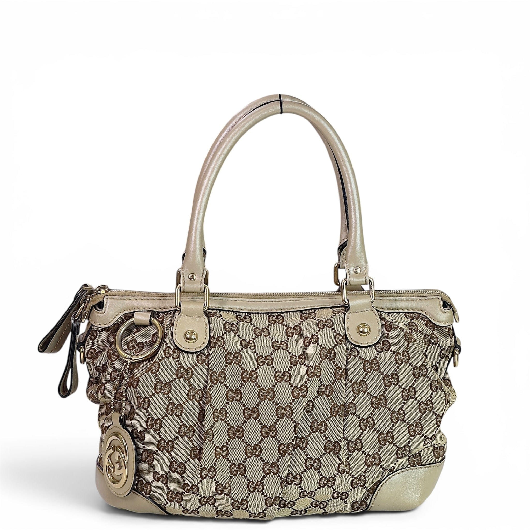 Gucci Sukey Gg Monogram Canvas Handbag