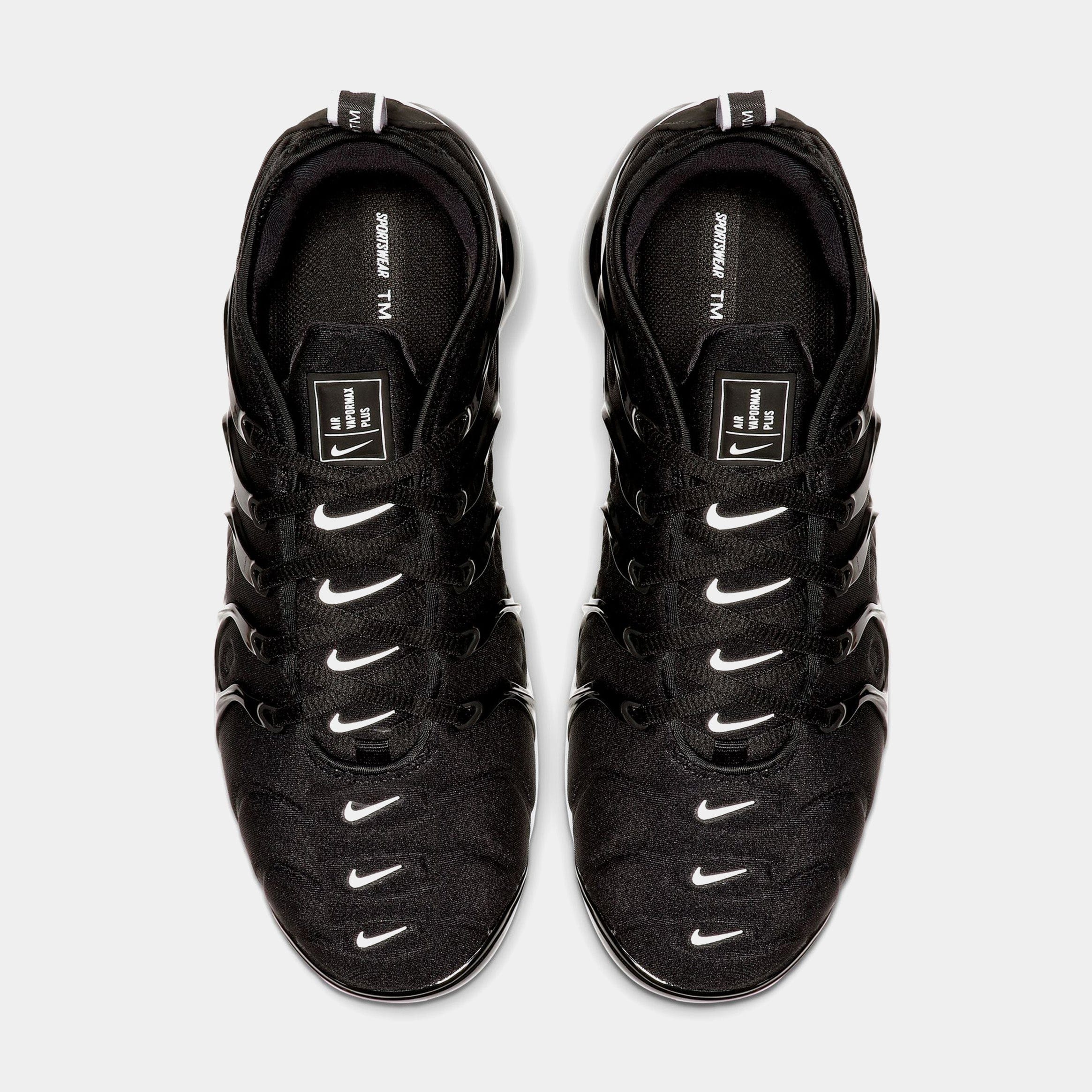 Nike Air VaporMax Plus Mens Running Shoes (Black/White)