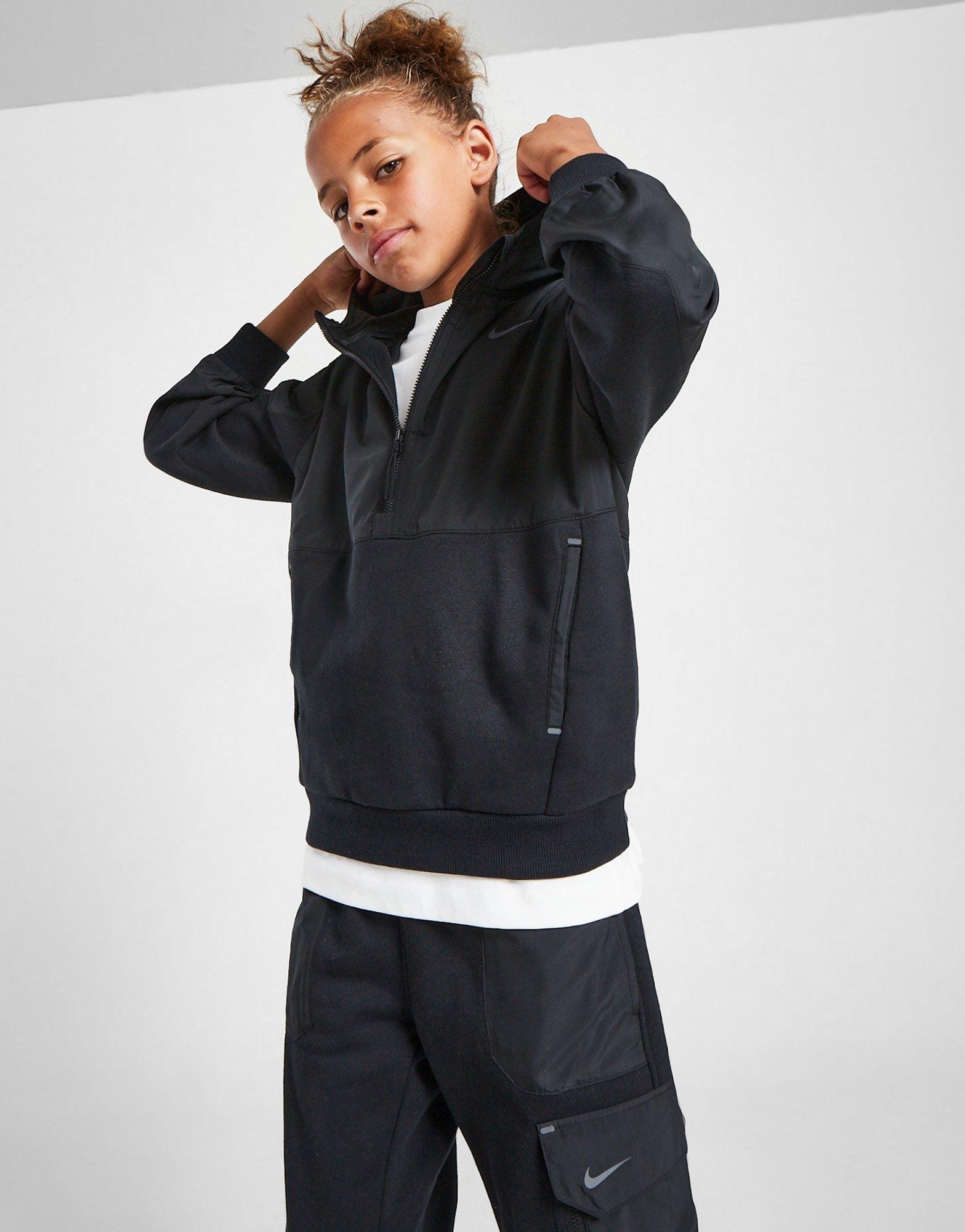 Nike City Utility Fleece 1/2 Zip Hoodie Junior's