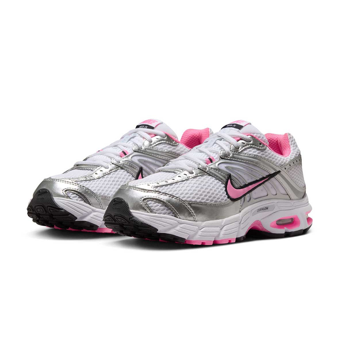 Nike Wmns Air Max Moto 2K White/Metallic Silver/Black/Pink Spell