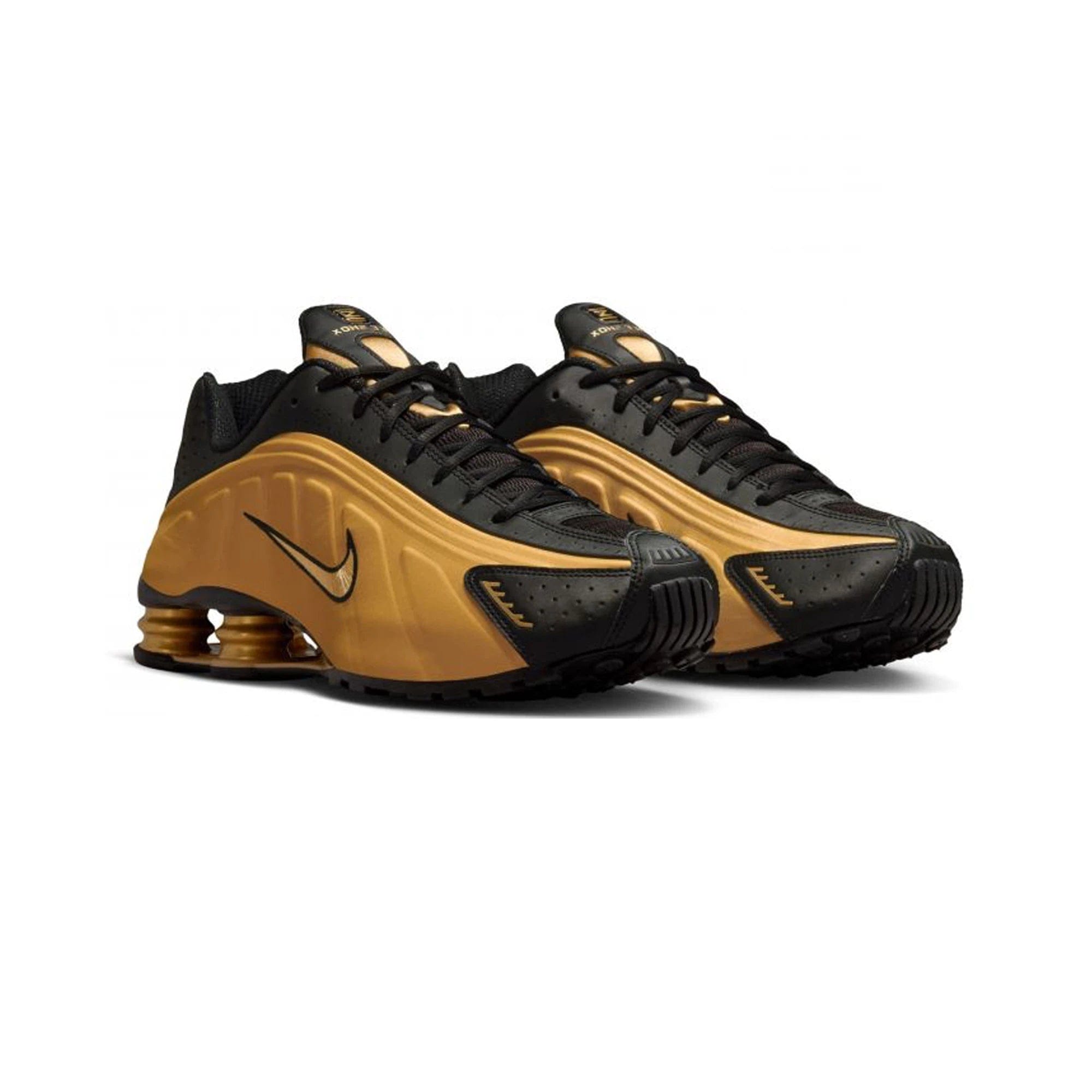 Nike Shox R4 Metallic Gold Black (2025)
