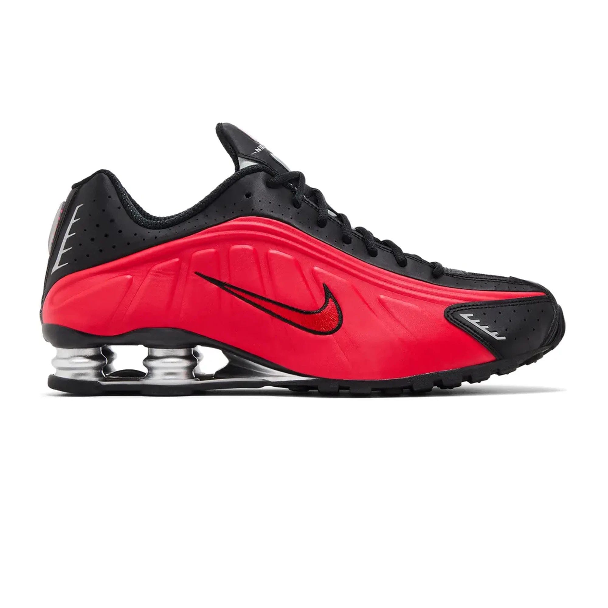 Nike Shox R4 University Red Black Metallic Silver
