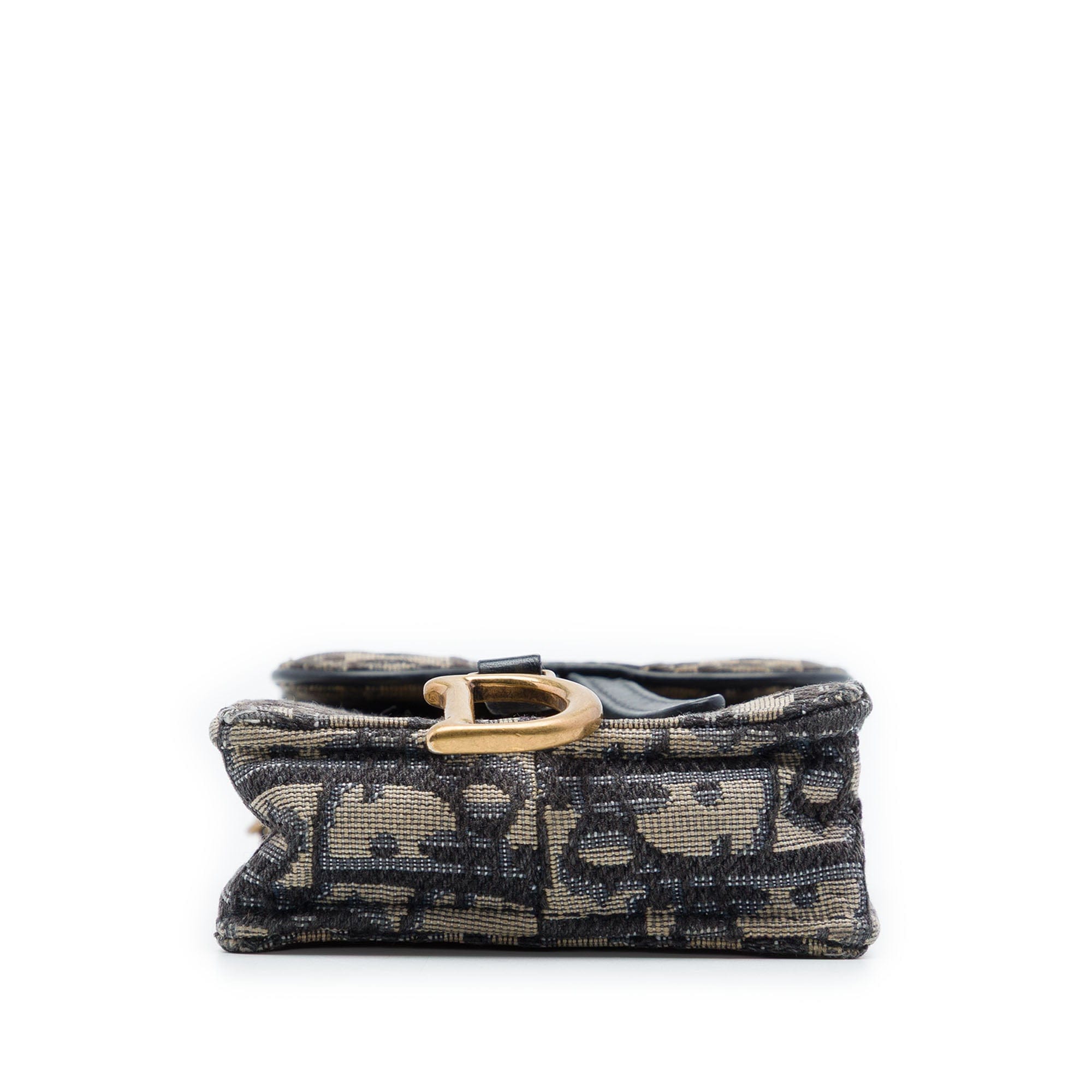 Dior Oblique Canvas Saddle Phone Holder Crossbody