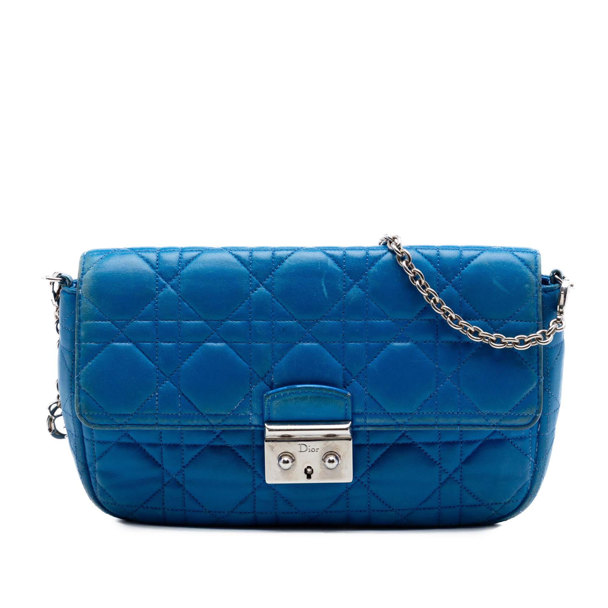Dior Lambskin Cannage Miss Dior Promenade Chain Crossbody