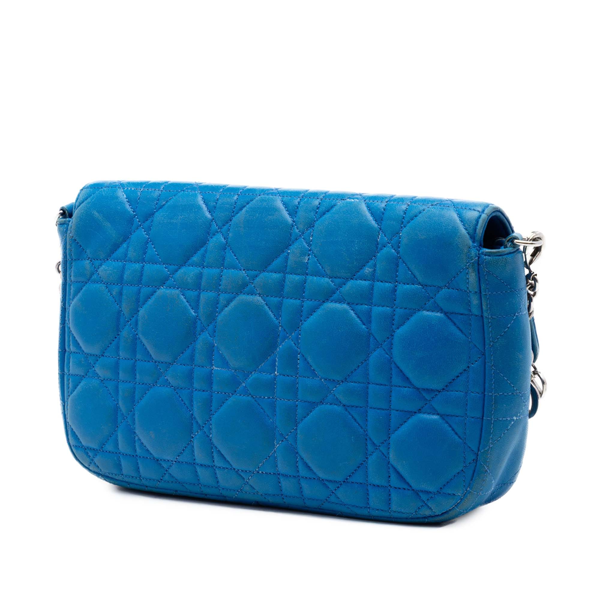 Dior Lambskin Cannage Miss Dior Promenade Chain Crossbody