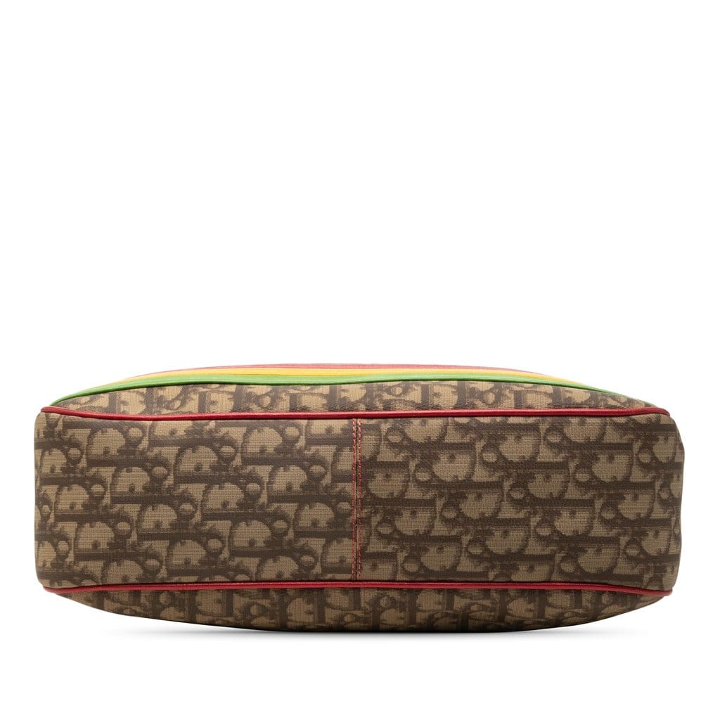 Dior Diorissimo Trotter Coated Canvas Rasta Crossbody