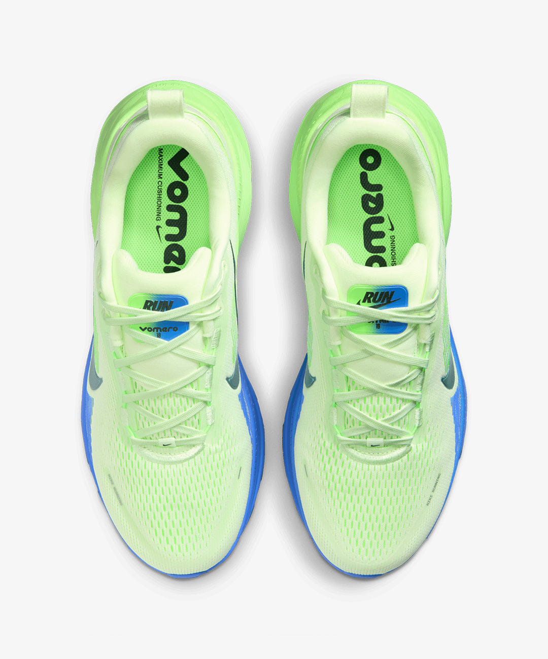 NIKE | VOMERO 18 { WHITE/VOLT TINT/SAPPHIRE/BLACK SPRUCE