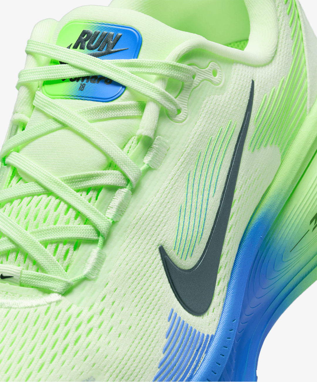NIKE | VOMERO 18 { WHITE/VOLT TINT/SAPPHIRE/BLACK SPRUCE