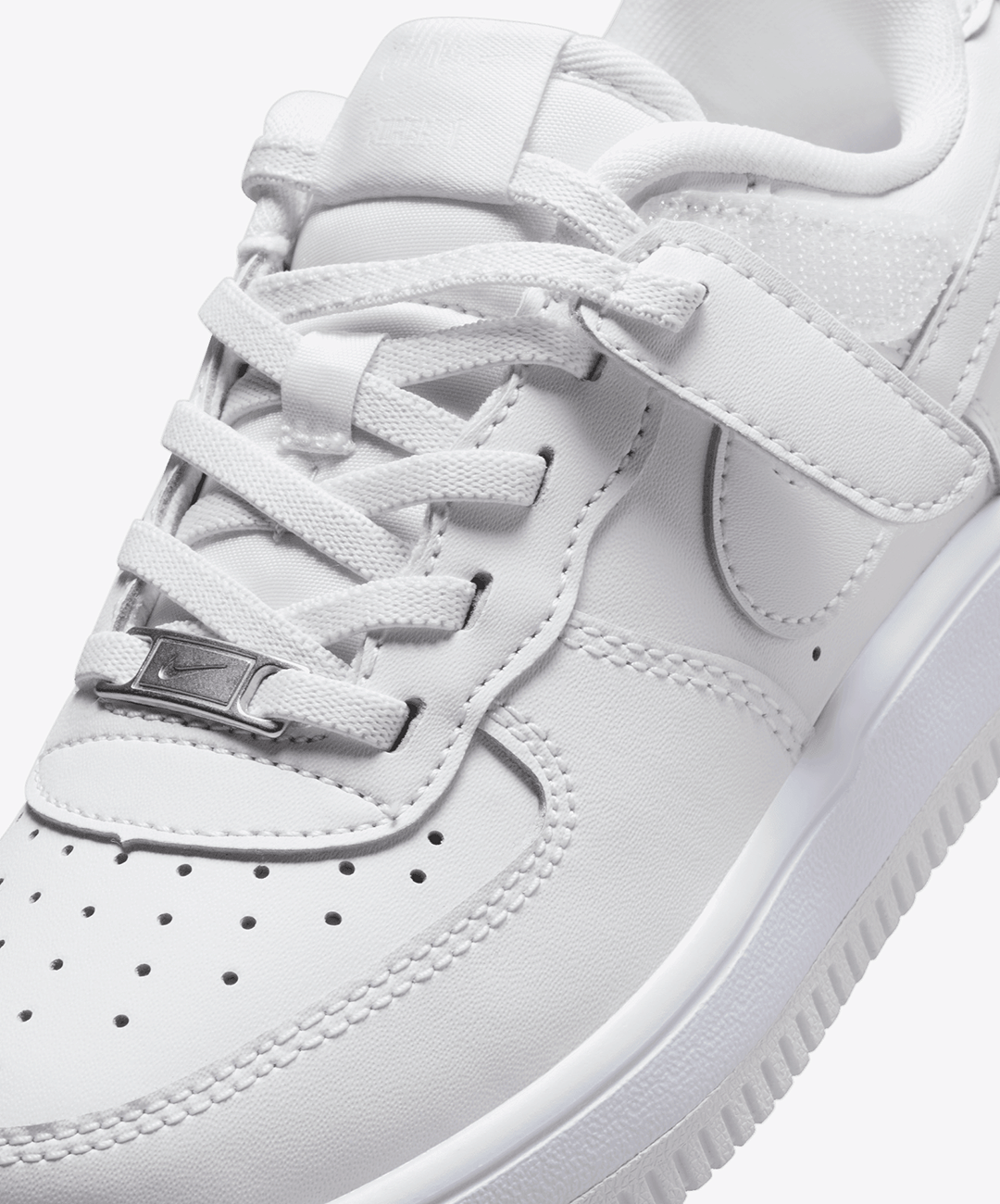 NIKE | FORCE 1 LOW EASYON KIDS { WHITE/WHITE - WHITE