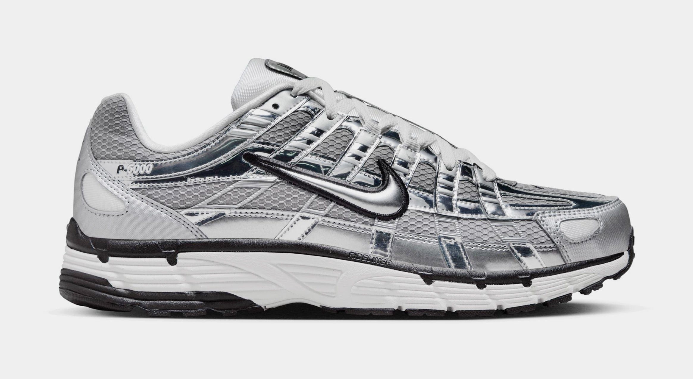 Nike P - 6000 Mens Running Shoes (Metallic Silver/Sail)