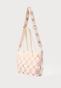 Valentino Samba Re Print Handbag Ecru/Rosa