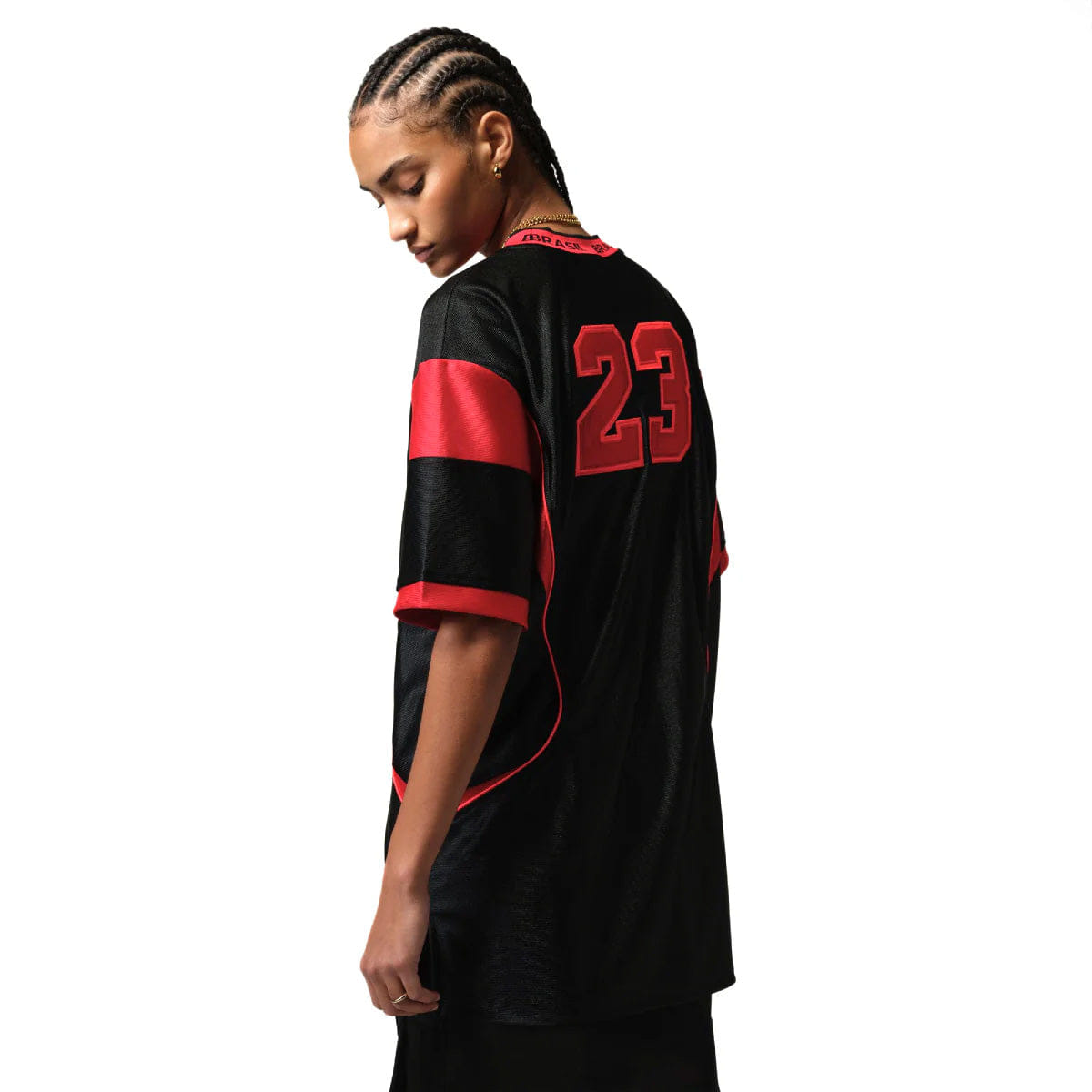 Air Jordan Wmns Brasil P6 Jersey Dress BLACK/UNIVERSITY RED