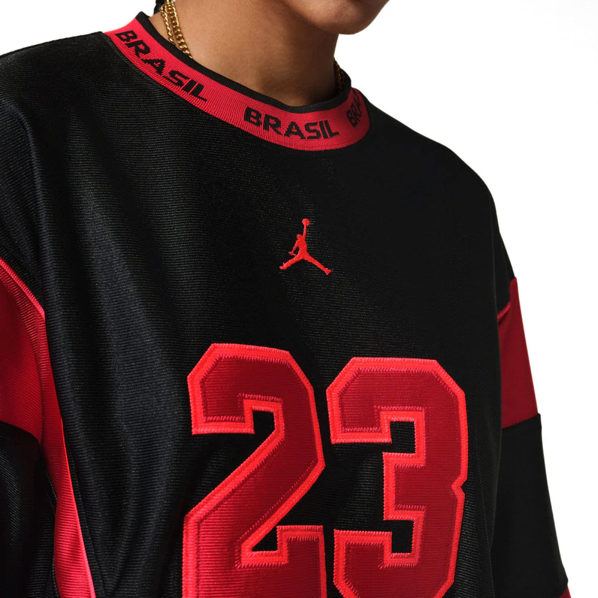 Air Jordan Wmns Brasil P6 Jersey Dress BLACK/UNIVERSITY RED